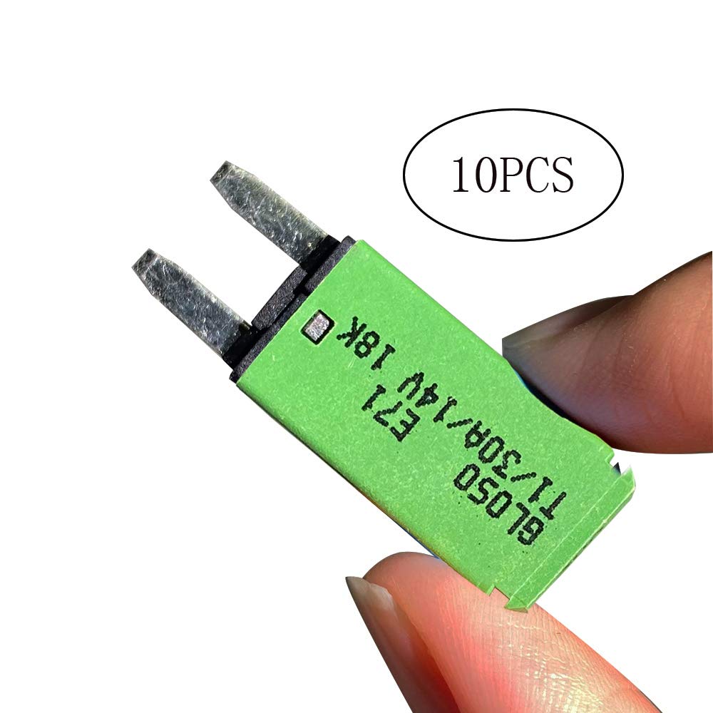 DC 10 PCS 30 Amp Auto-Reset ATM Mini Circuit Breaker （10A-30A） Blade Fuses Assortment Kit for Boat Marine RV Yacht Battery Trailer Bus Truck