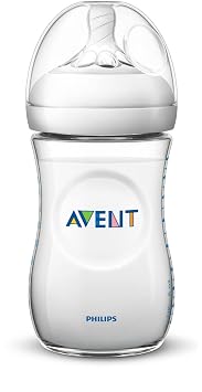 Philips AVENT Natural Baby Bottle, Clear, 4 Oz