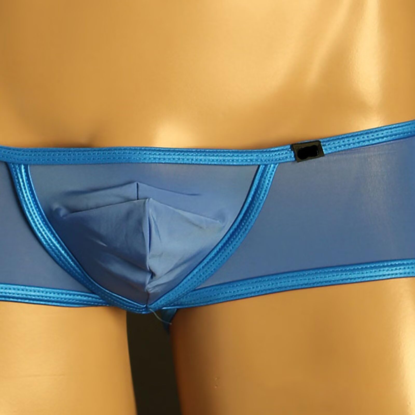 Faringoto Boxer da uomo a vita bassa in rete traspirante con design semitrasparente