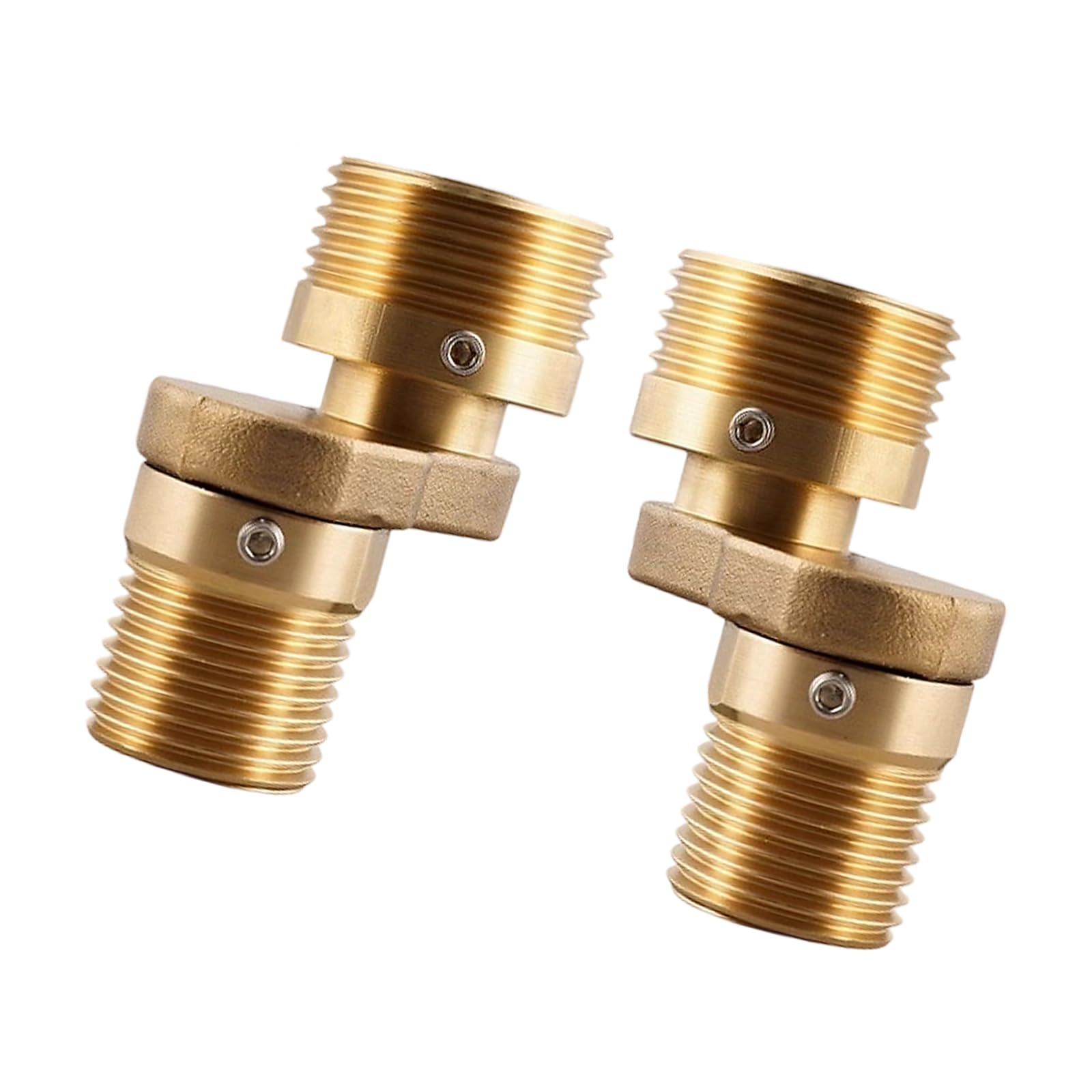 2Pcs Copper Curved Foot Wall Mounted Eccentric Screw Corner Shower Faucet Adapter Easy to Installation Rotating Eccentric Screw Corner