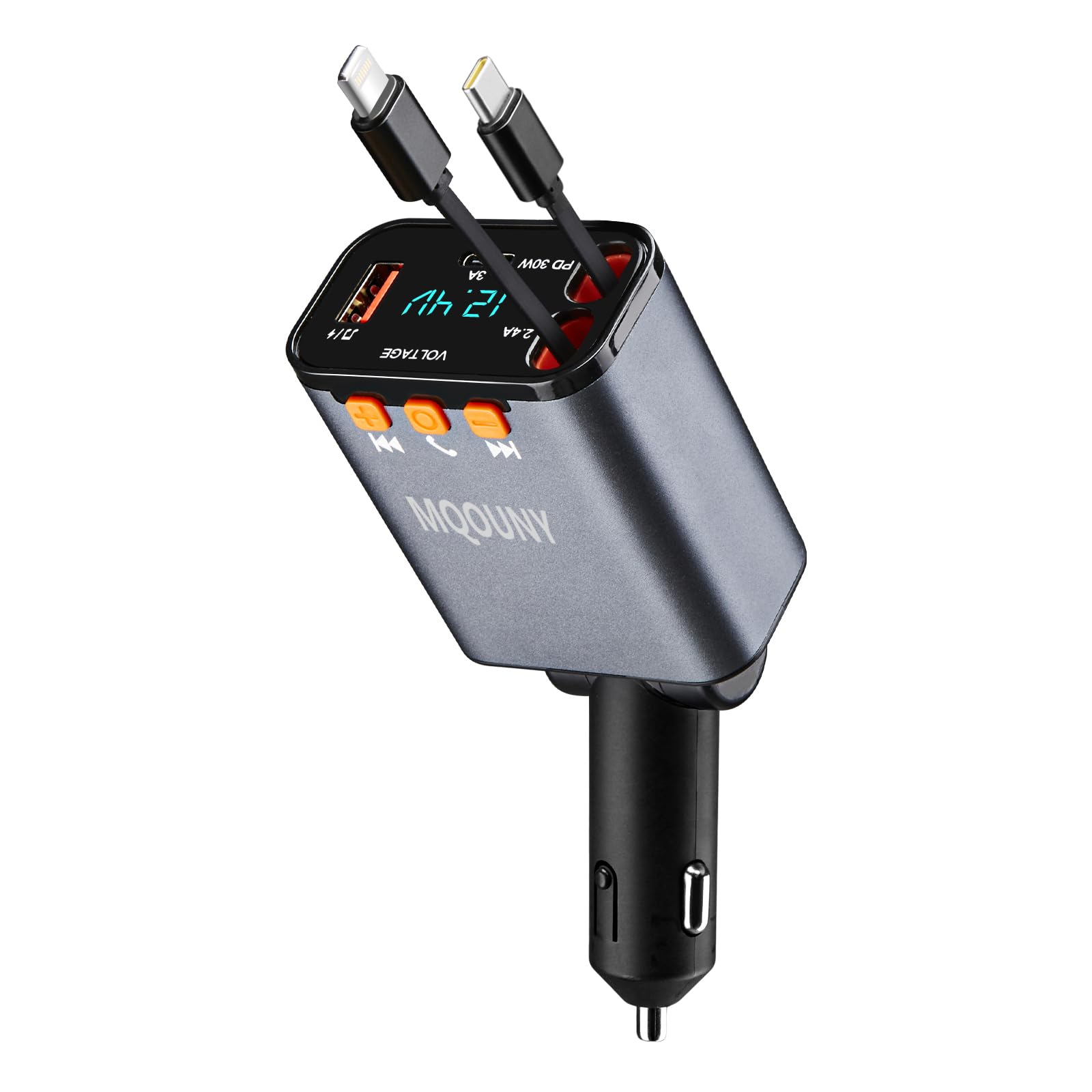 MQOUNY Retractable Car Charger PT-21