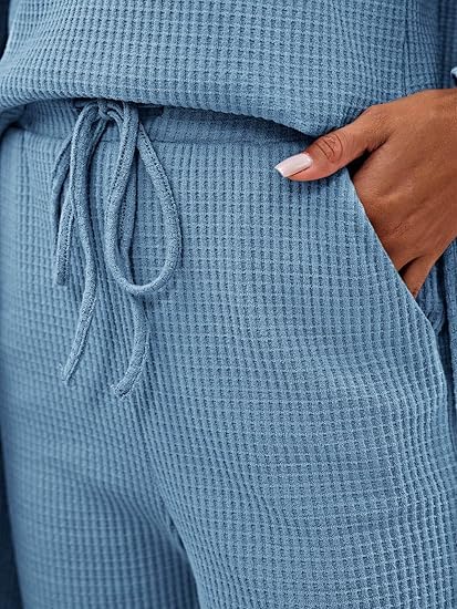 Image of Eurivicy Womens 3 Piece Lounge Set Tank Tops Pants with Long Cardigan