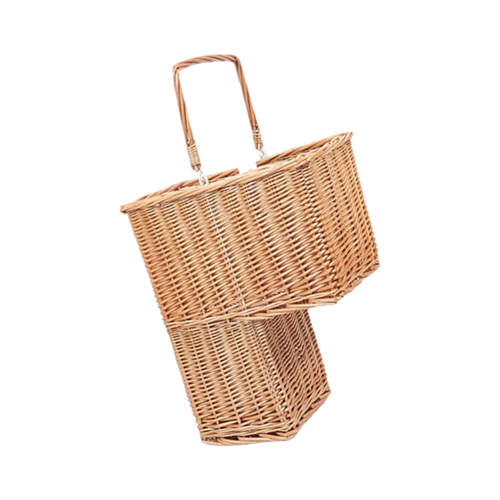 Handwoven Willow Stair Basket for Home Storage Breathable Design Ideal Humid Climates Woven Storage