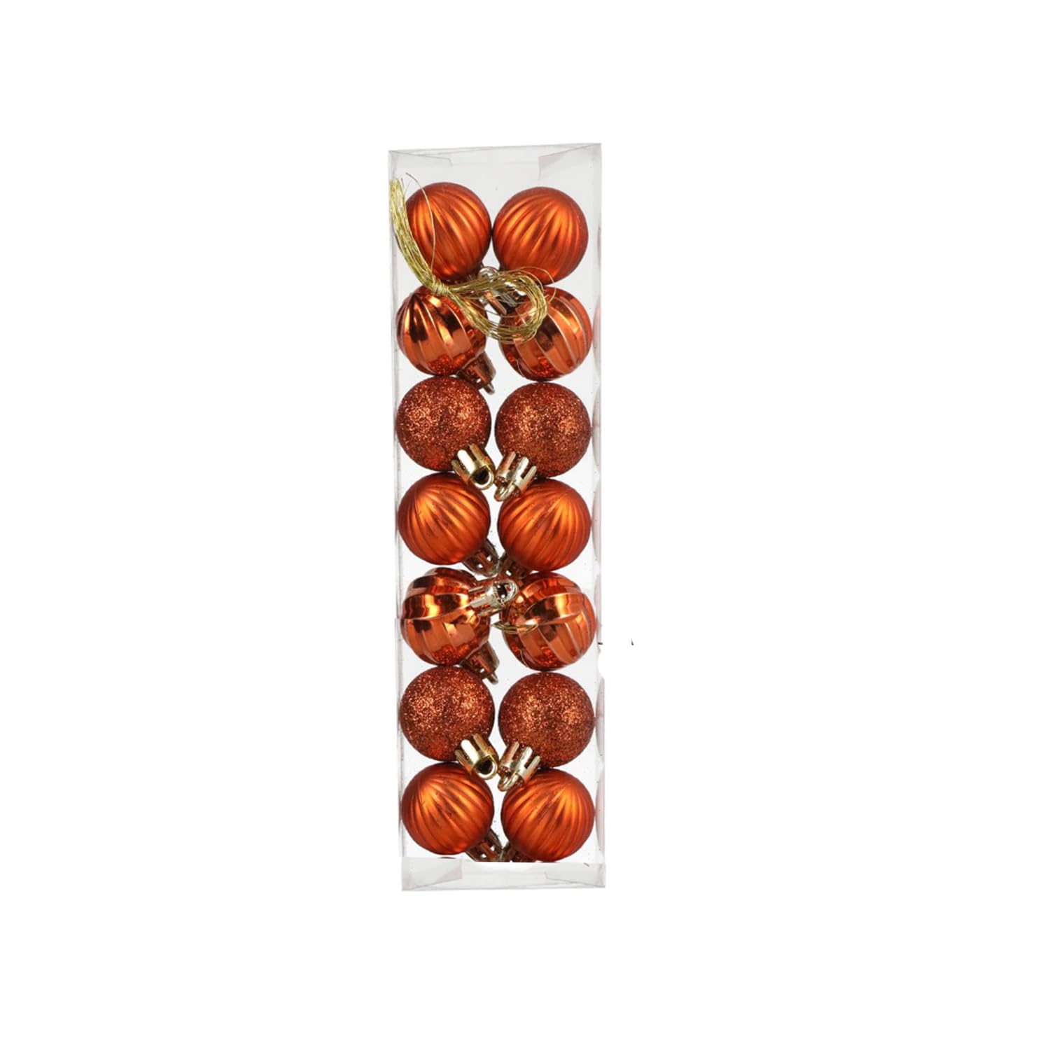 Photo 1 of Christmas Tree Decorations Shatterproof Ornaments Hanging Christmas Decorations Vintage Ball Best Christmas Decor for Christmas Trees Pack of 16 (Orange)