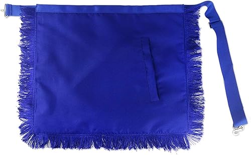 Miniatura 6 de Delantal masónico Master Mason Blue Lodge de cuero cuadrado y brújula para masón, Azul