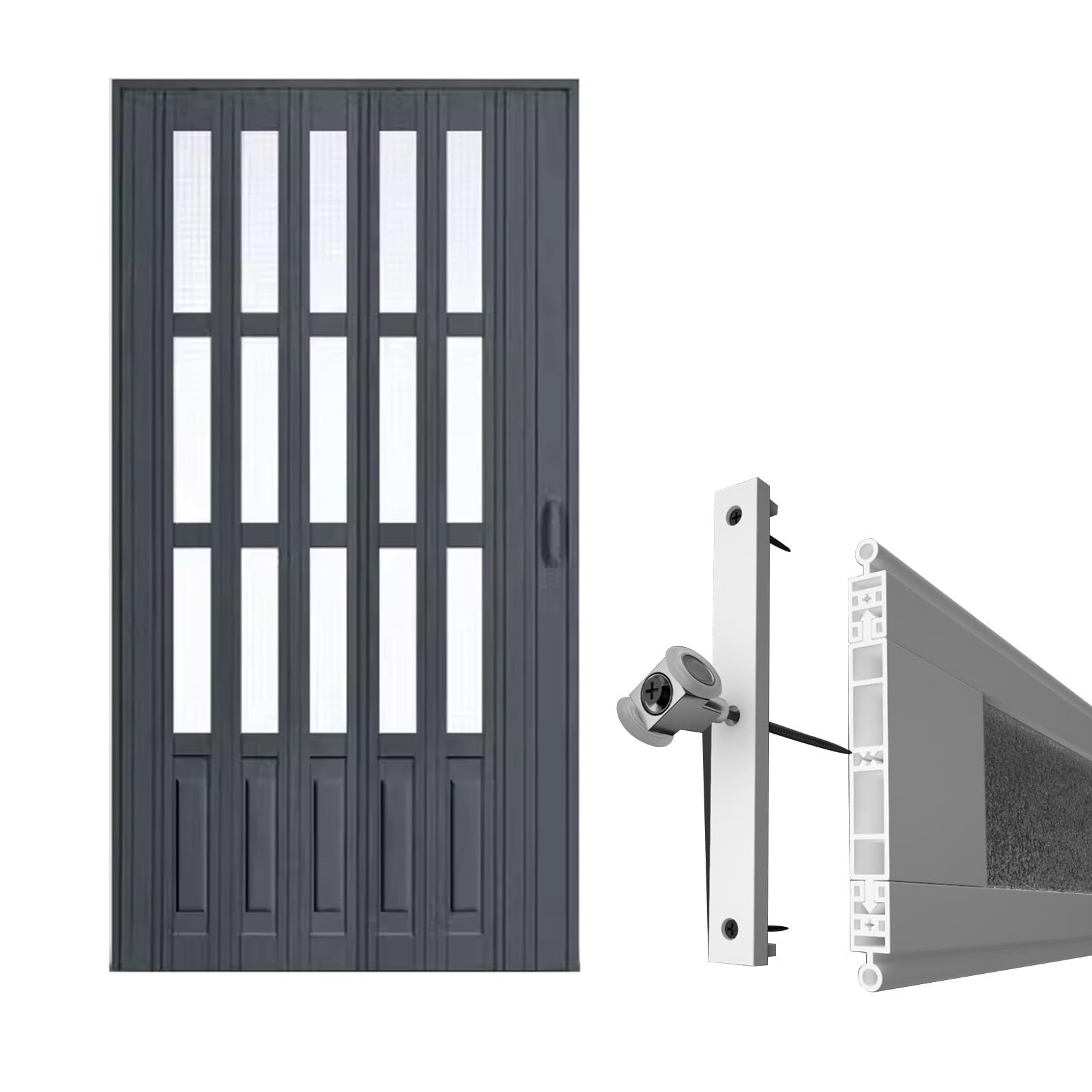 Porte pliante intérieure de 78 pouces et cloison de séparation pour cuisine
