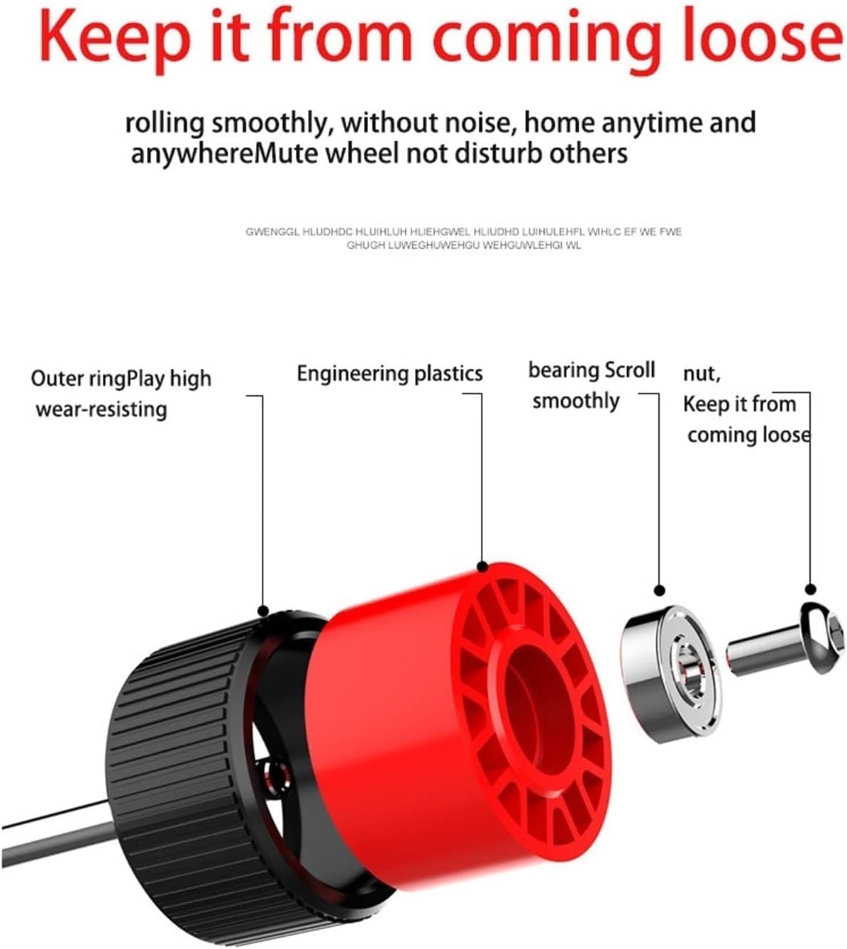 Koła do ćwiczeń Vierwielige Ab Wheel Oefeningsroller Buiktrainer voor Press Wheel Abs Roller Sportapparaten Taille Trainer Thuis Nowy