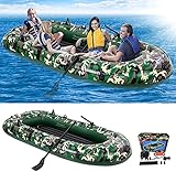 EPROSMIN Inflatable Boat Kayak for Adult - 9Ft Raft Inflatable Kayak-4 Person Boat for Adults...