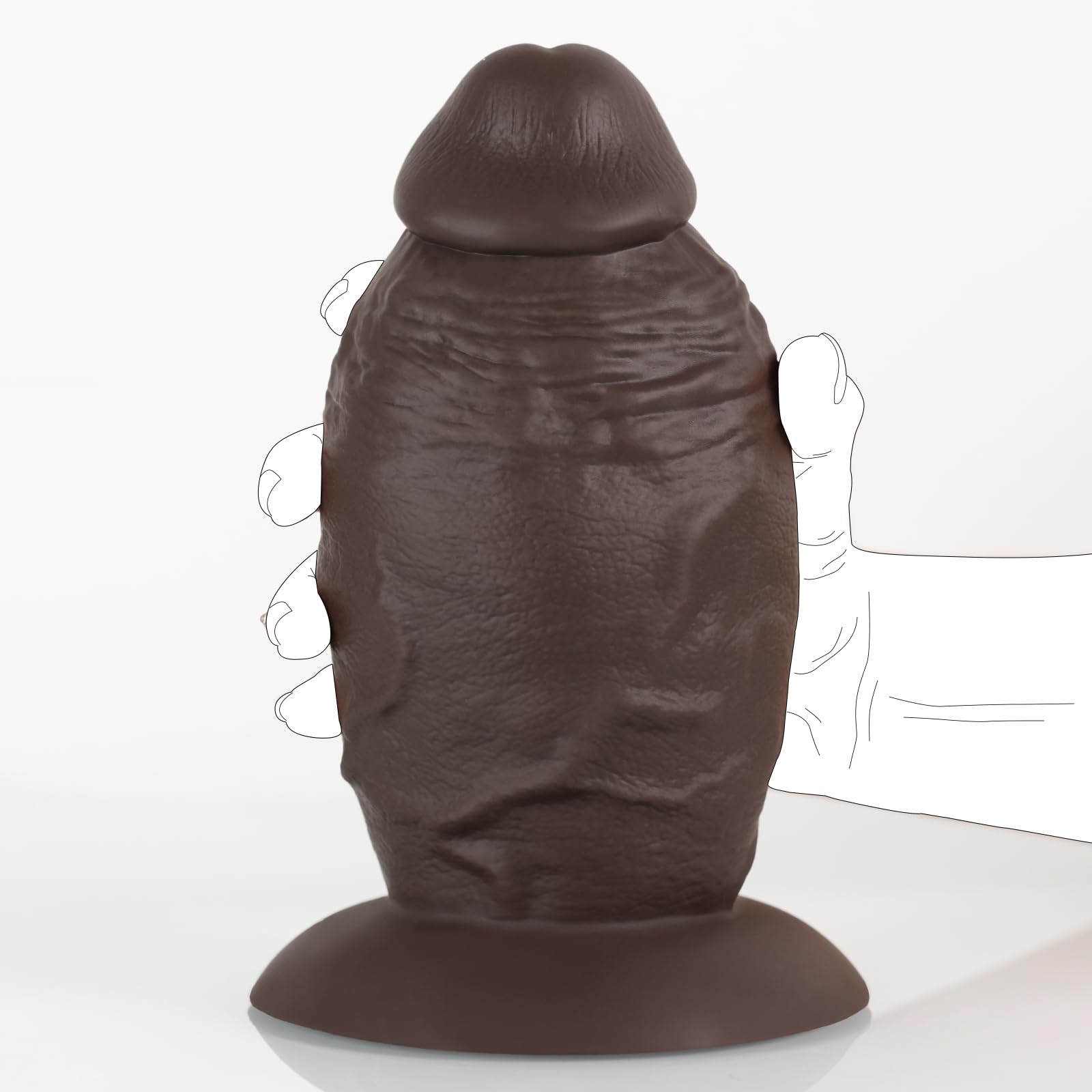 9,5 cm Diámetro Consolador Negro Gigante, Consolador Anal XXL de Silicona con Ventosa Fuerte para una Penetración Anal Rápida, Tapón Anal pene Grande Juguete Sexual para Hombres Parejas Gays