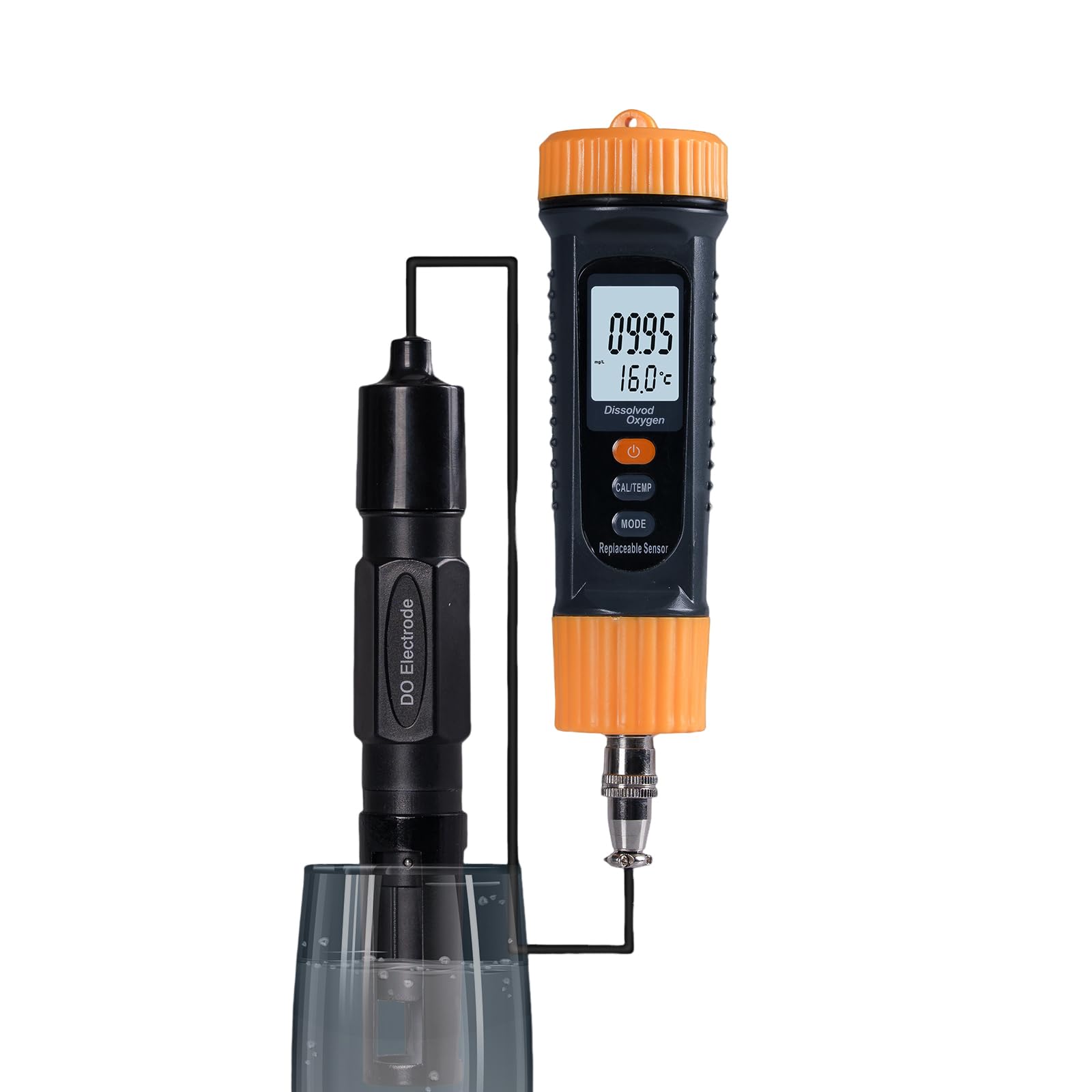 Medidor de disuelto portátil Kit prueba DO alta precisión para análisis agua en acuario estanque peces piscina y laboratorio