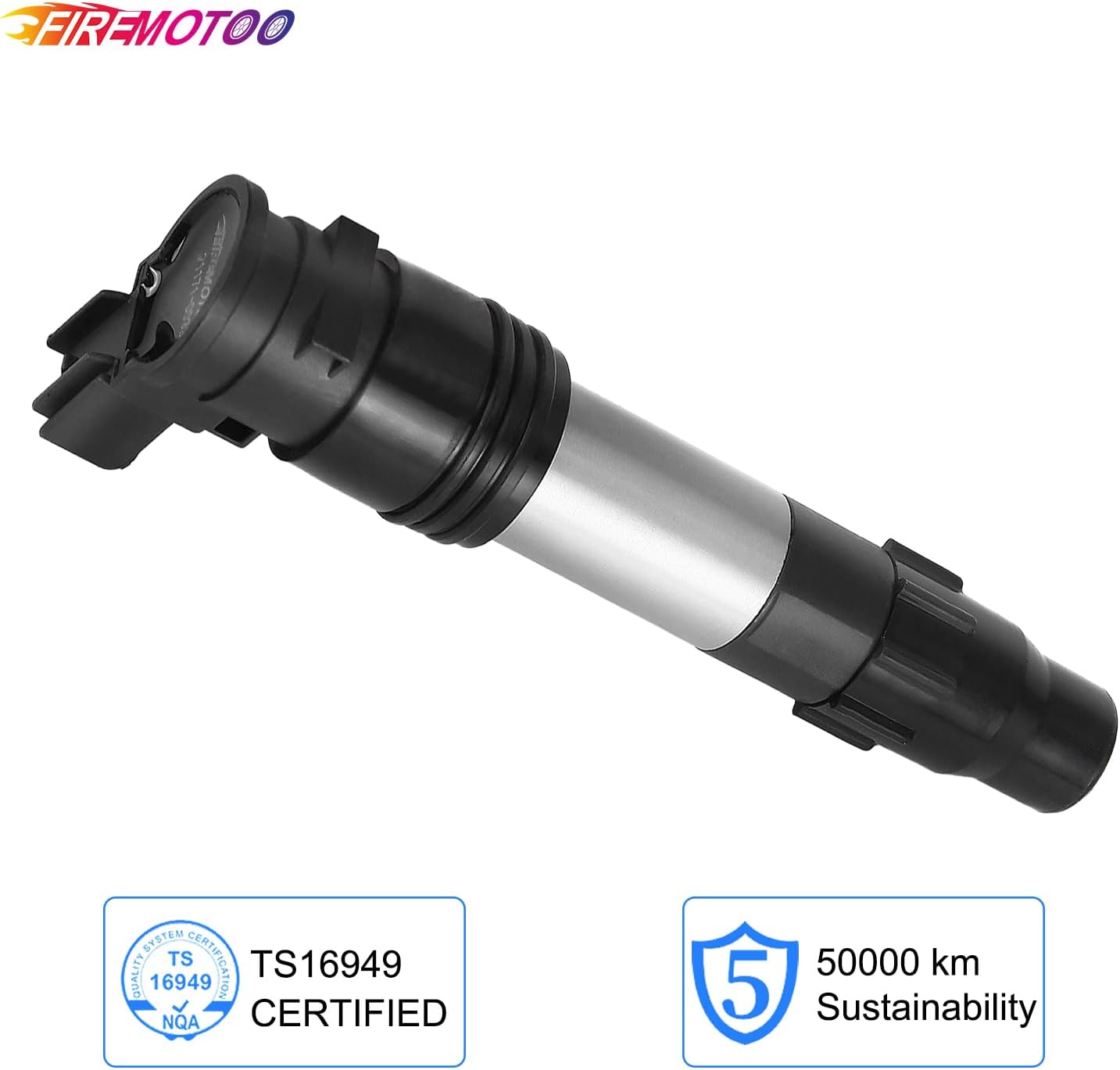 2 Pcs Ignition Coil Pack Compatible with Z650 ER650 ZR900 Z900 ZR1000 Z1000 ZR800 Z800 Versys KLE300 KLE650 KLZ1000 Ninja EX300 EX650 ABS ZX1000 Vulcan EN650 21171-0033 129700-5430