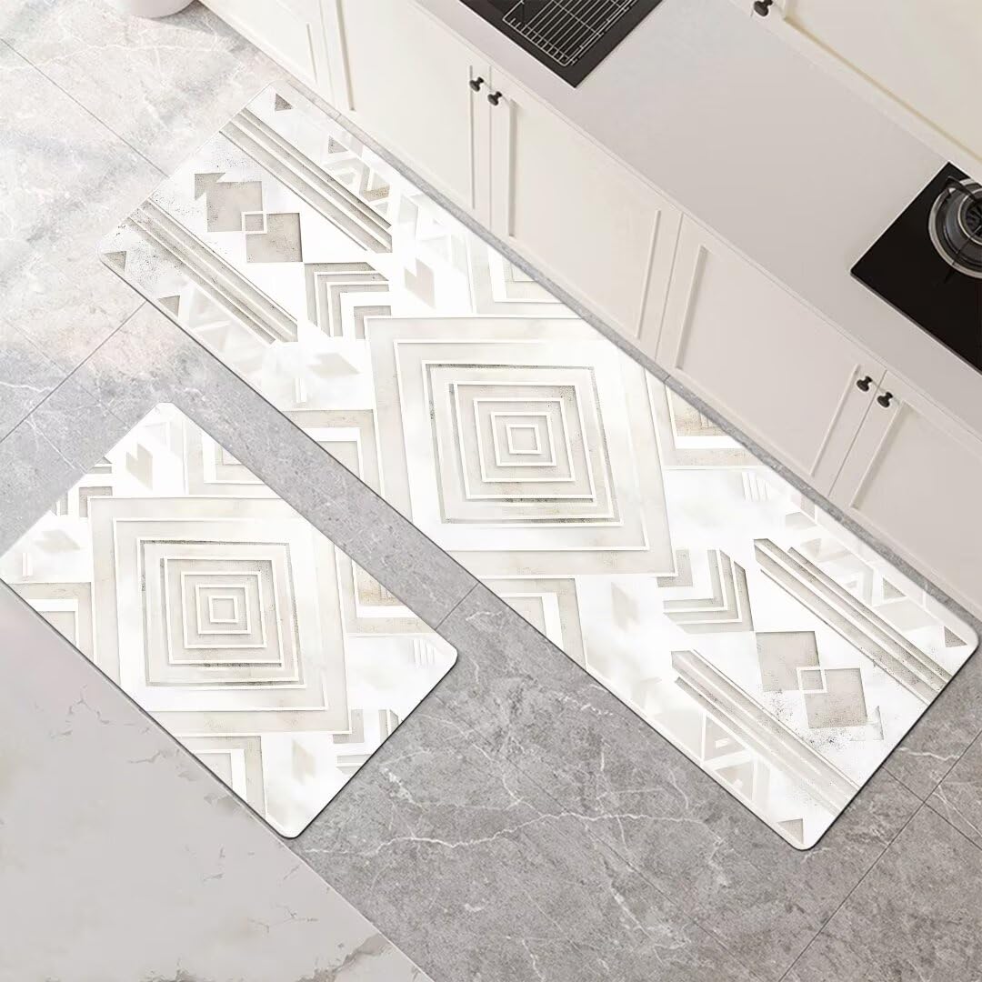 Alfombras de cocina elegantes de 2 piezas ideales para dar vida y confort a tu lavandería