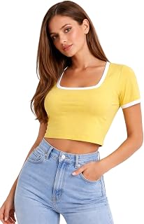 MX Women's Casual Printed Round Neck, Stylish Crop Top Price In India