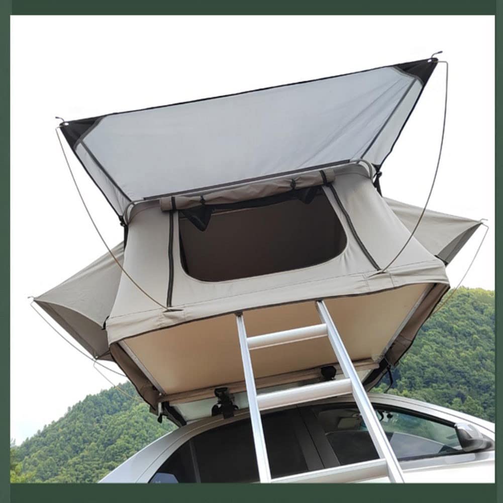 HYQHYX Tente Voiture 00 Tente de Toit de Voiture, Tente de Toit de Camping Camion SUV avec échelle, Grand Espace extérieur imperméable et Respirant