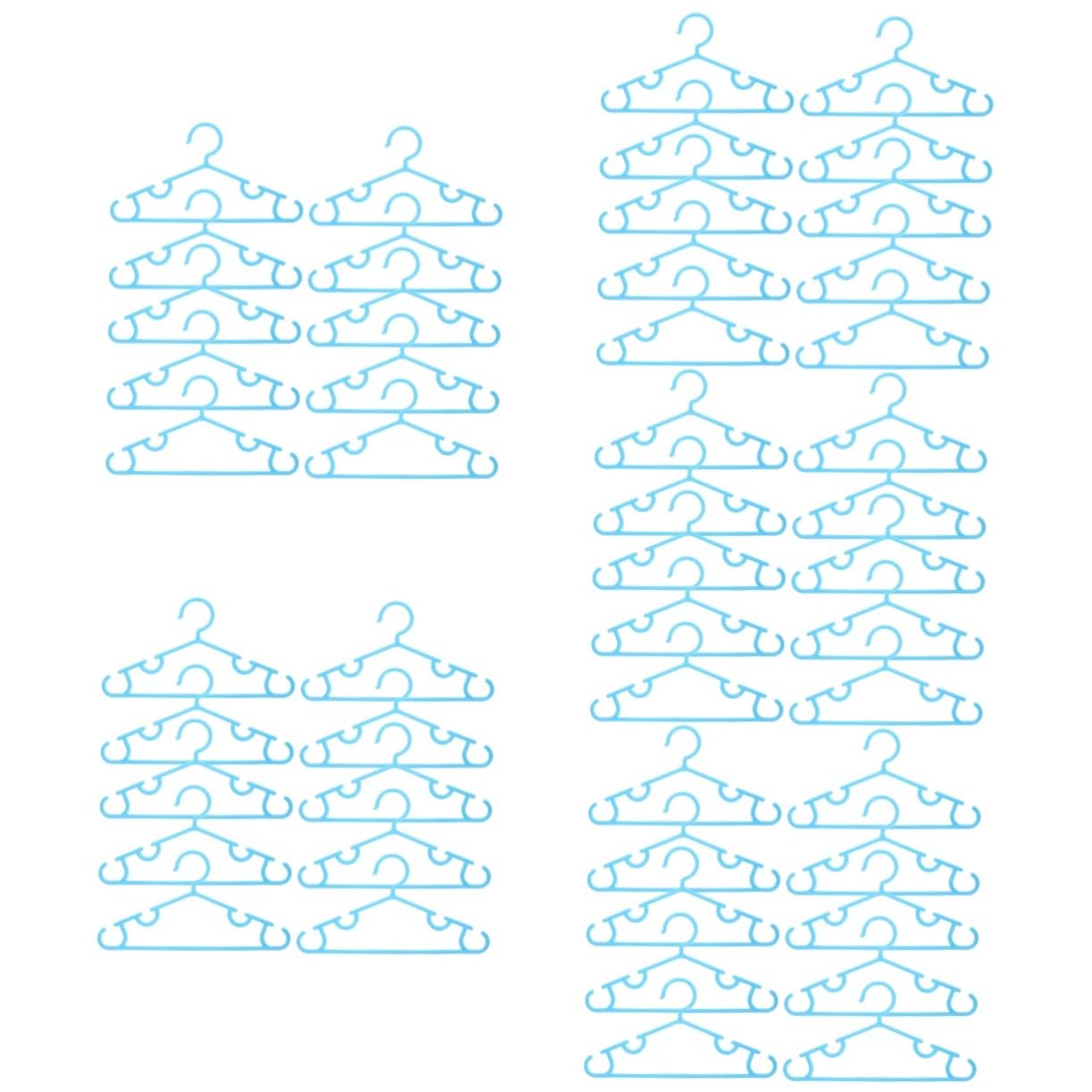 Alipis 50 Pcs Percha para Niños Tendedero Colgadores De Faldas Colgador De Ropa De Bebé Perchas para Ropa De Bebe Perchas De Bebe para Cuarto De Niños para Páginas
