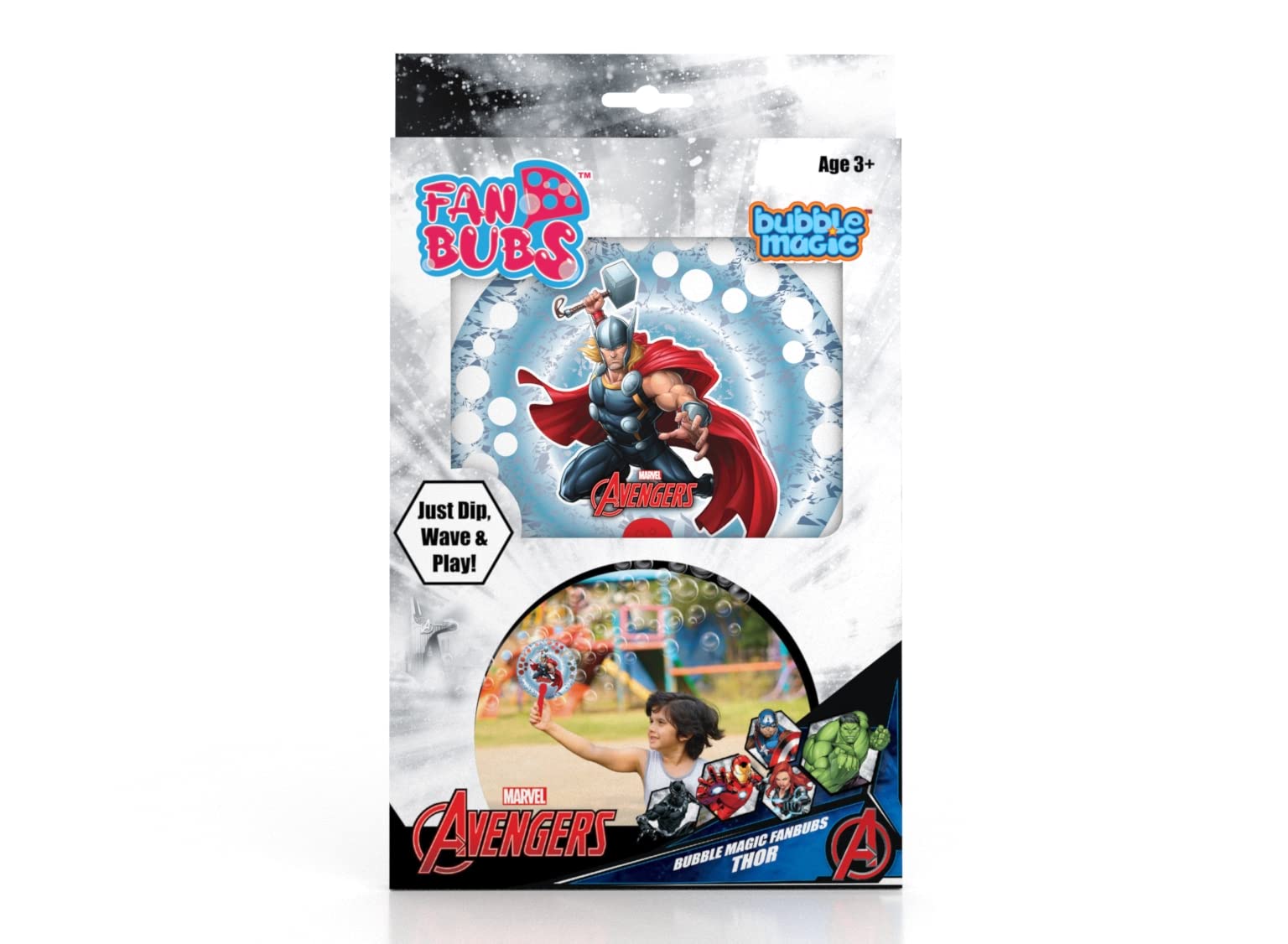 Bubble Magic FanBubs Thor Theme|Thick Viscous Concentrate Solution Pouches with Hand Fan|Just Dip, Wave& Play|Bubble Maker|Best Birthday & Return Gifts for Kids 3yrs+|Outdoor Indoor Toy|Made in India (B0BQV923QX) Amazon Price History, Amazon Price Tracker