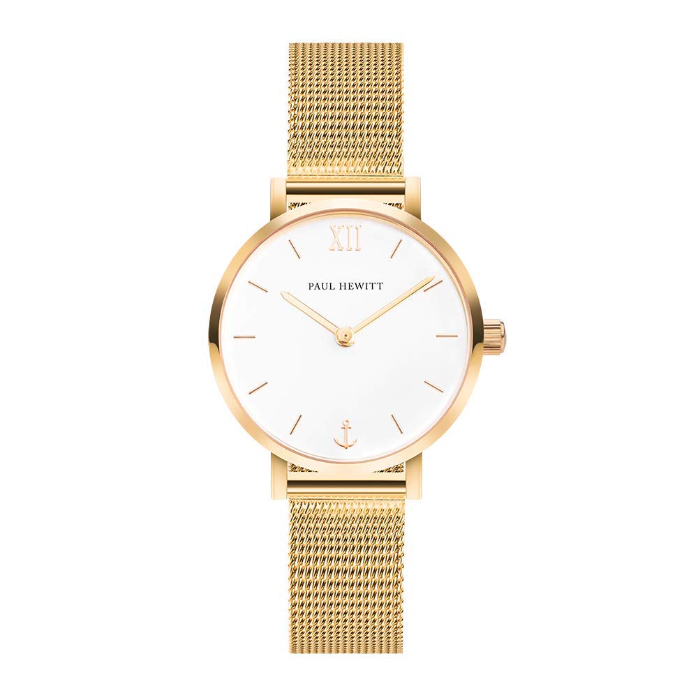 PAUL HEWITT Stainless Steel Modest Analog Dial Color White Womens Watch - Ph-Sa-G-Xs-W-45S, Band_Black (B07JNGYGX9) Amazon Price History, Amazon Price Tracker