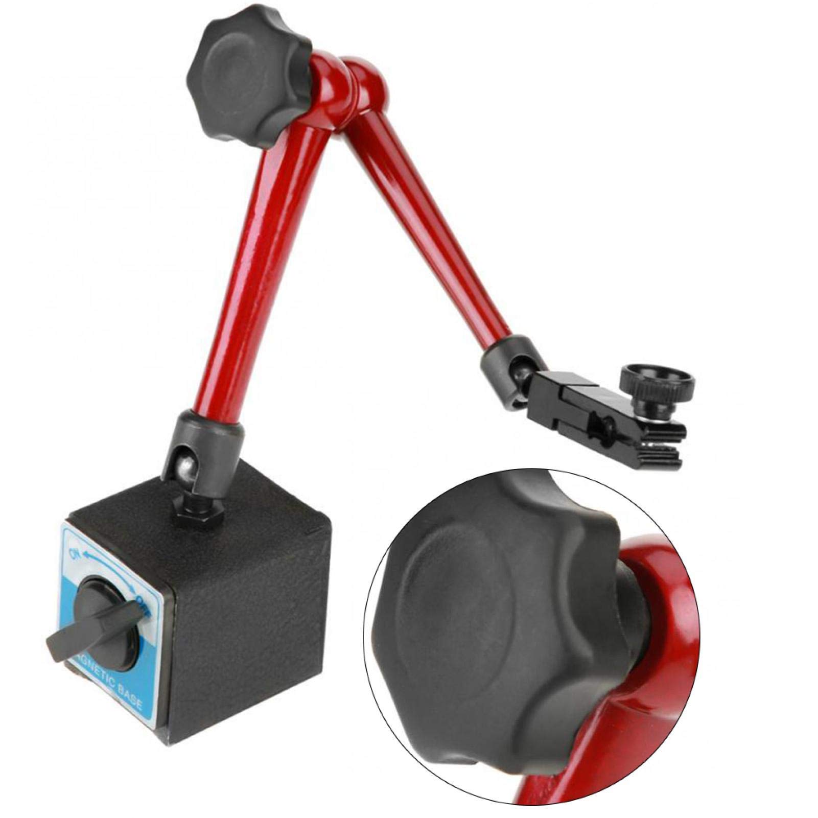 Uchwyt podstawy magnetycznej, regulowany uniwersalny uchwyt podstawy magnetycznej 350 mm Stojak na wskaźnik czujnika zegarowego
