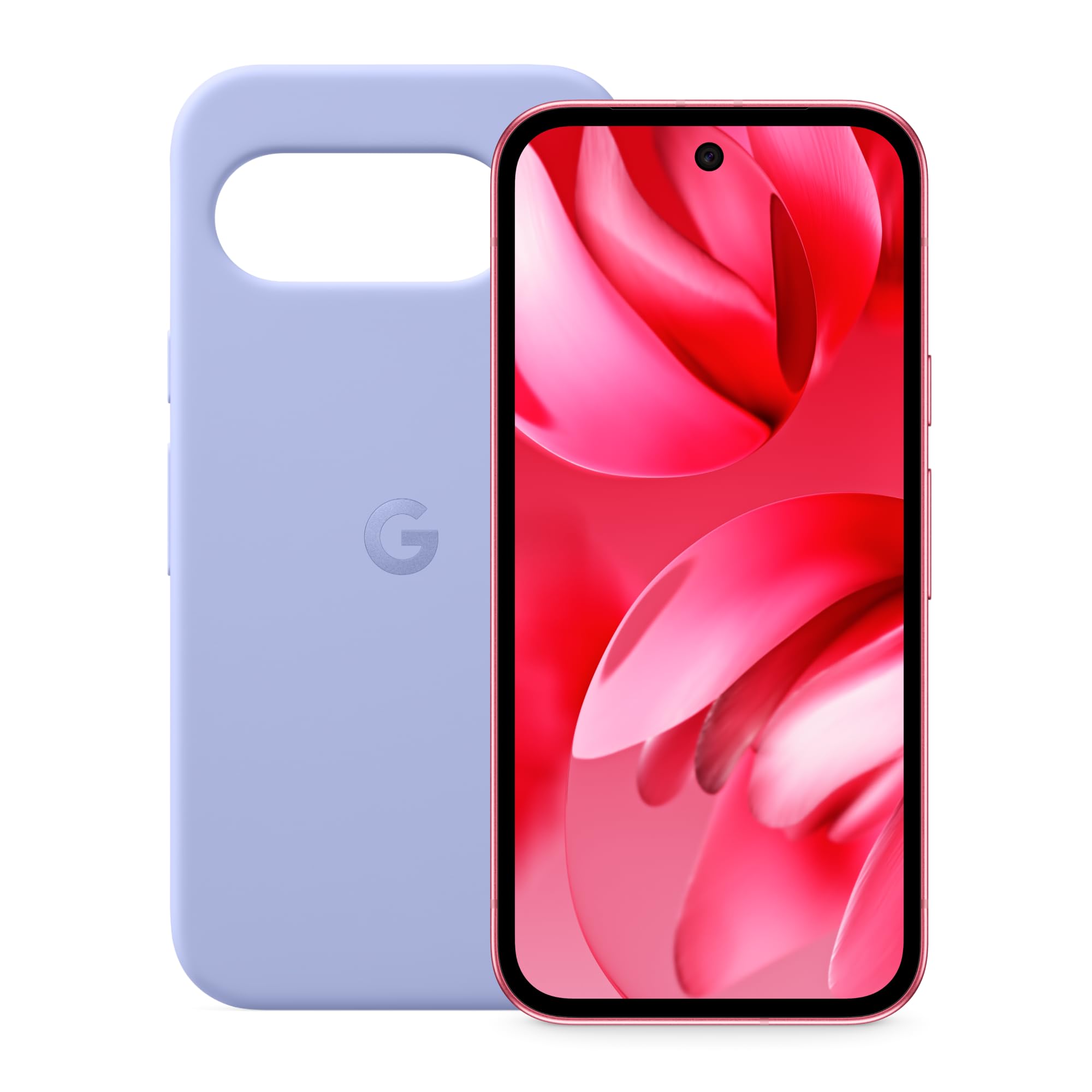 Google Pixel 9a – Smartphone Android sbloccato con fotocamera AI, batteria che dura tutto il giorno e sicurezza efficace – rosa peonia, 128GB + Cover per Pixel 9a – Viola ametista