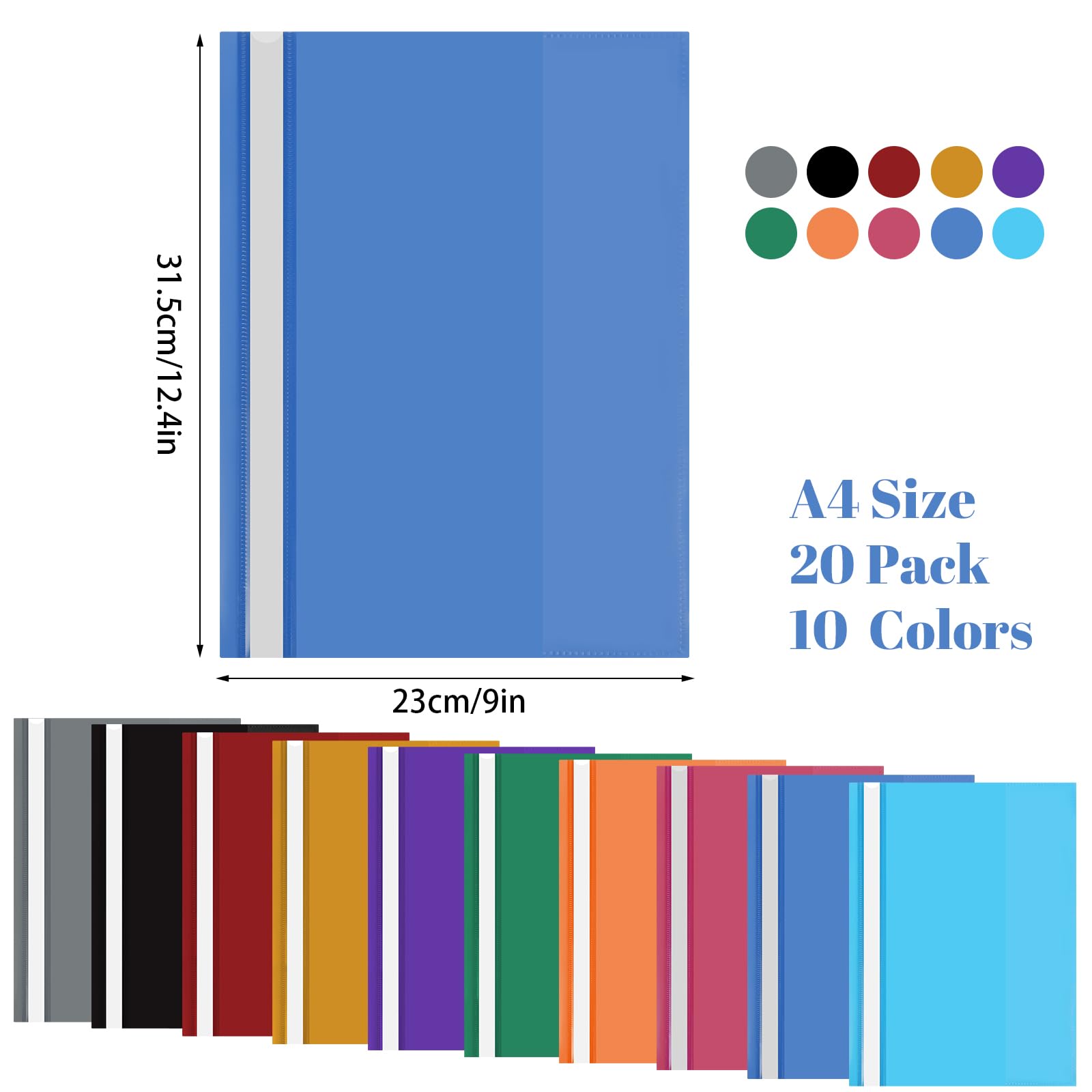 20 PCS A4 Project Folder - Image 2