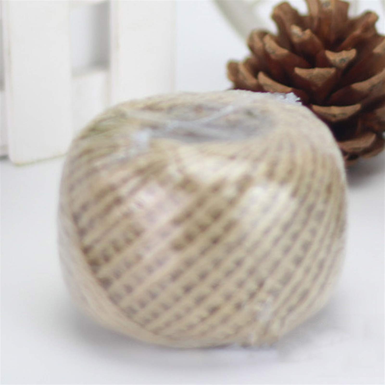 Bclla Zkenshan-Natural Jute Twine 30 M/Roll Jute Twine Natural Sisal Rope 1.5mm Rustic Tags Wrap Wedding Decoration String Party Supplies, Natural Jute Fiber