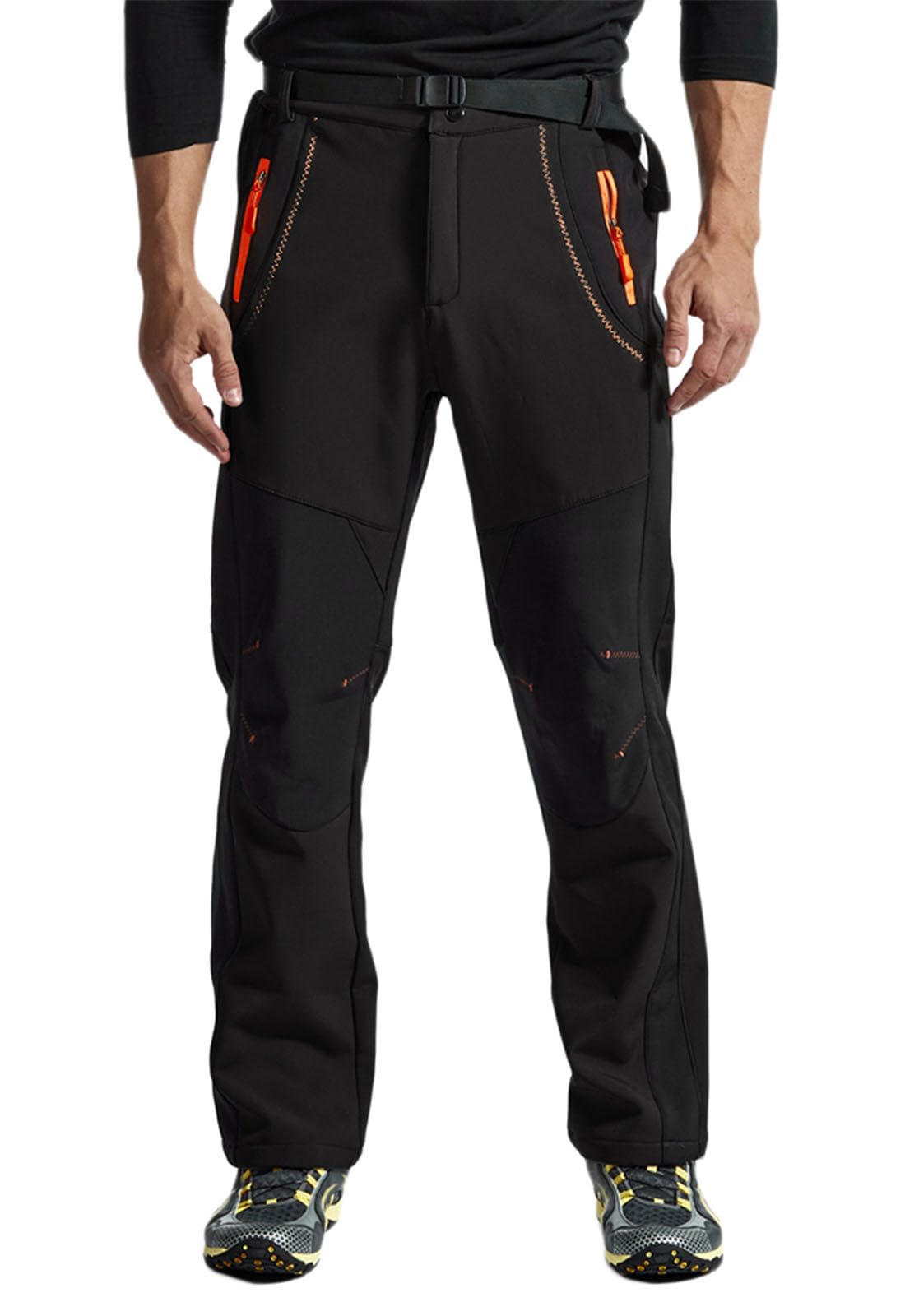 YSENTO Herren Softshellhose Wanderhose Thermohose Outdoorhose Skihose