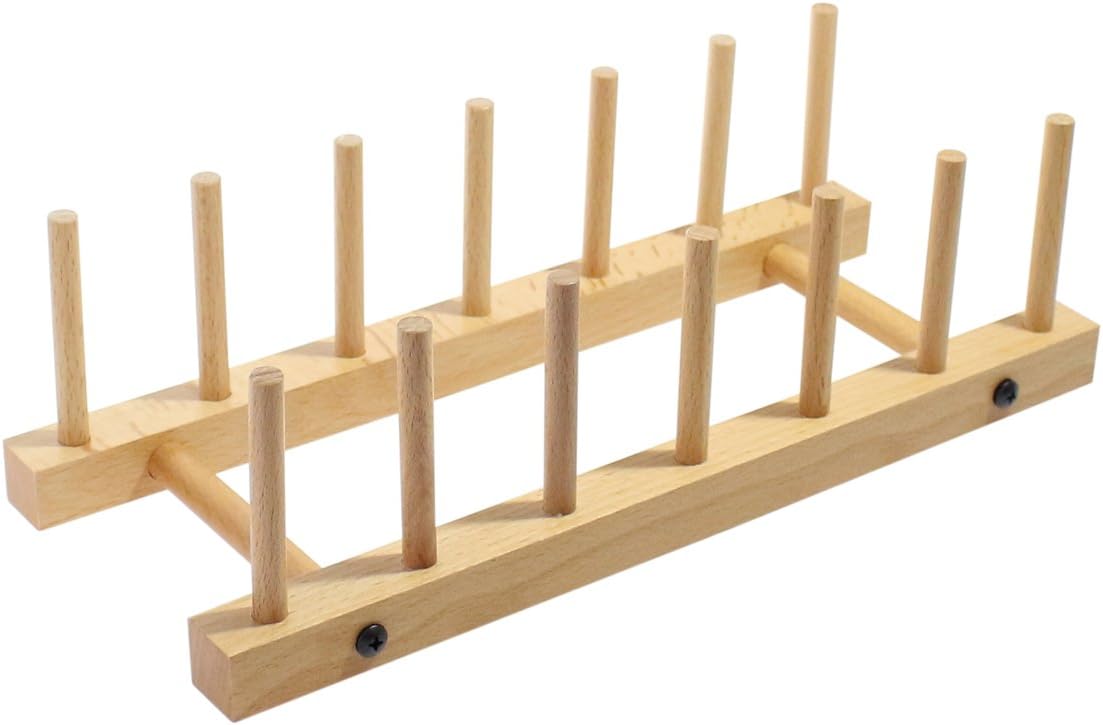 Kitchen Rack for 6 Plates - Wooden