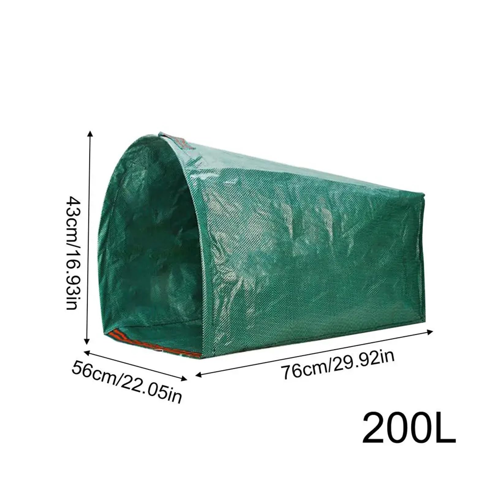 2 piezas de contenedor for recolección malezas patio, bolsas almacenamiento for desechos hojas y flores jardín, gran capacidad, for caídos para Recoger Plantas, Residuos y Hojas(200L)