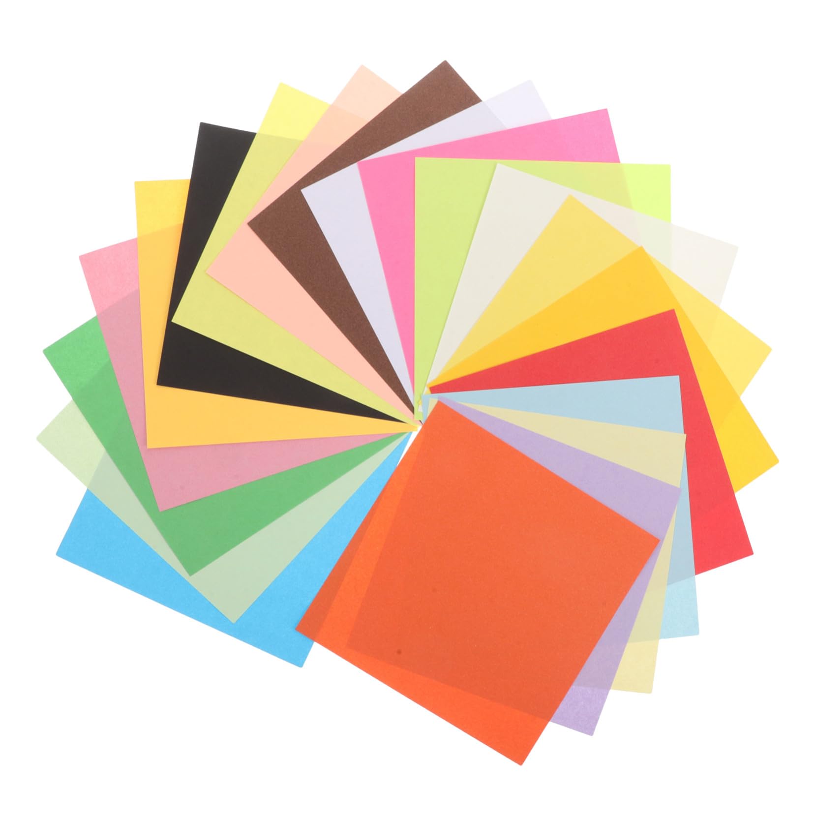 Zerodeko 600 Stück Origami Papier Farben Doppelseitig Quadratisches Bastelpapier Reißfestes DIY Faltpapier für Schule Kunsthandwerk und Kreative Kinderprojekte
