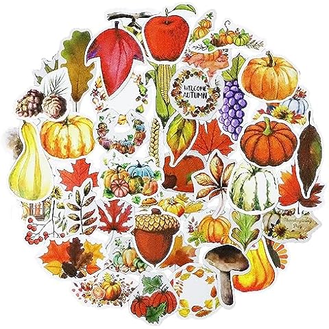 Vintage Autumn Theme Stickers for Crafts Cover