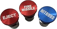Vista 8 de FainWan 3 piezas EJECT FIRE MISSILES NITROUS botón encendedor de cigarrillos cubierta de repuesto 12V fuente de alimentación se adapta a la mayoría