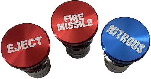Miniatura 8 de FainWan 3 piezas EJECT FIRE MISSILES NITROUS botón encendedor de cigarrillos cubierta de repuesto 12V fuente de alimentación se adapta a la mayoría
