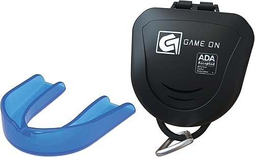 Game On Mouthguards - Only ADA Accepted Strapless Sports Mouth Guard for Football, Basketball, Lacrosse, Hockey - Superior Protection, Comfortable