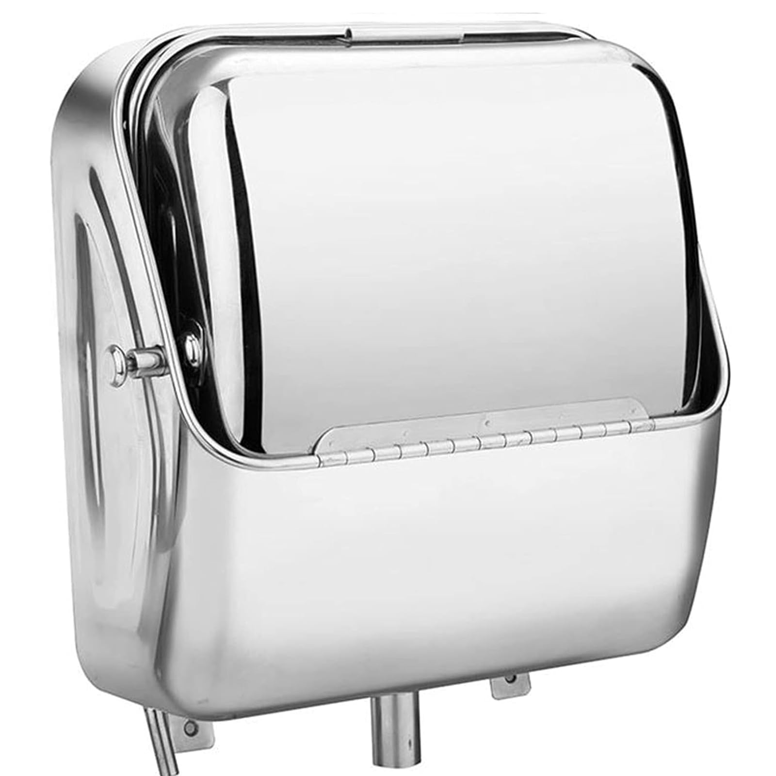 Lavello per Camper, Bar, Roulotte, con Rubinetto Pieghevole E Coperchio, Lavello in Acciaio Inossidabile, Lavabo per Mani, Lavandino da Cucina per Camper All'Aperto