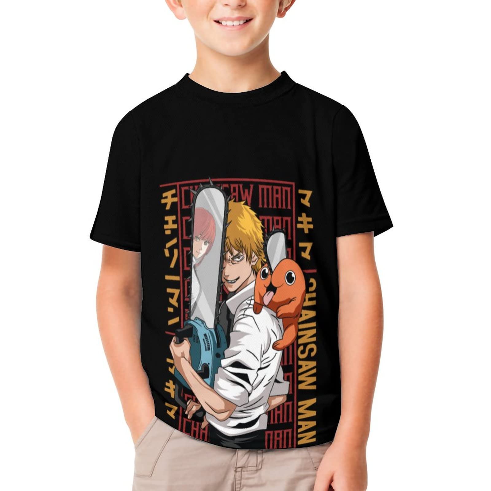 Amazon.co.jp: チェンソーマン デンジ ポチタ Tシャツ 子供服 半袖 