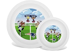Baby Fanatic NFL Legacy Infant Plate & Bowl Set - New England Patriots