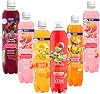 Sparkling Spring Water 500ml Drink – Random Mixed Pack of 10 Black Cherry Raspberry, Pink Grapefruit, Blood Orange, Pineapple Passion, Orange Mango, Strawberry Kiwi with Fruit Juice, Vitamin - Rbc