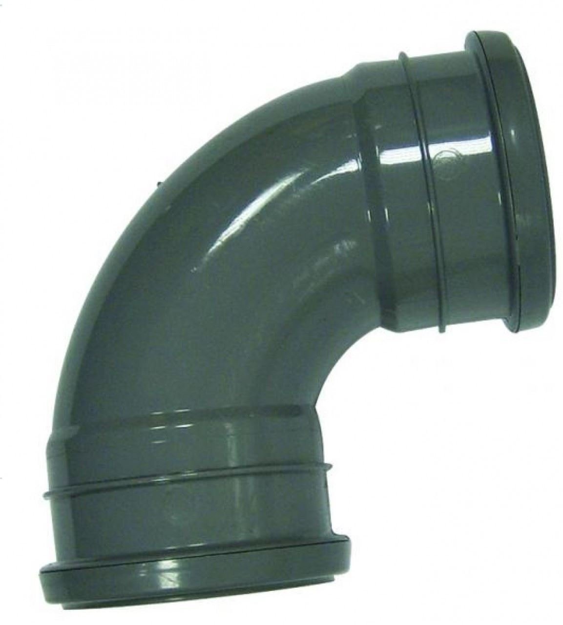 Floplast SS561OG 110mm Solvent Weld Soil System - 92.5° Bend D/S - Olive Grey