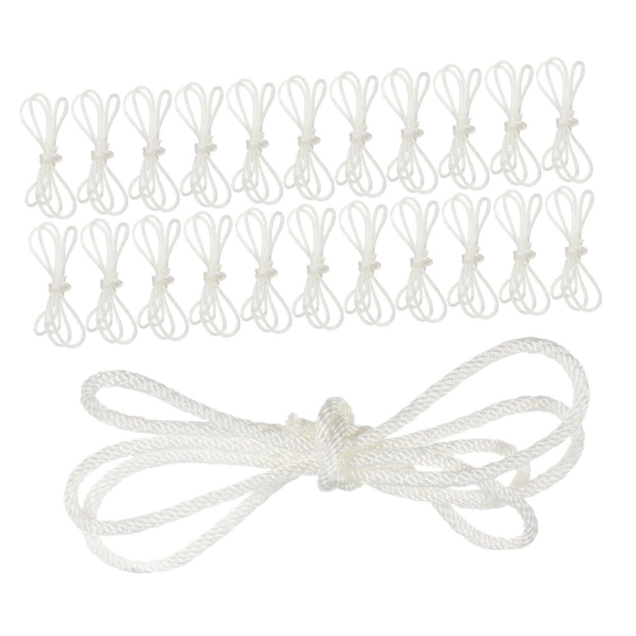 Cordon de Démarrage à Rappel 50 Pièces 5mm en Nylon Blanc