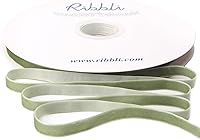 Vista 47 de Ribbli - Cinta de terciopelo marrón de 1 pulgada, carrete continuo de 25 yardas - Cinta navideña marrón para envoltorios de regalo, manualidades