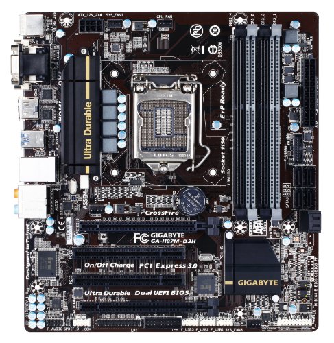 Gigabyte lga1150Ceh87 HDMI SATA 6 Gbps USB 3.0 Micro ATX}U[{[hddr3 1600Cega-h87 m-d3h