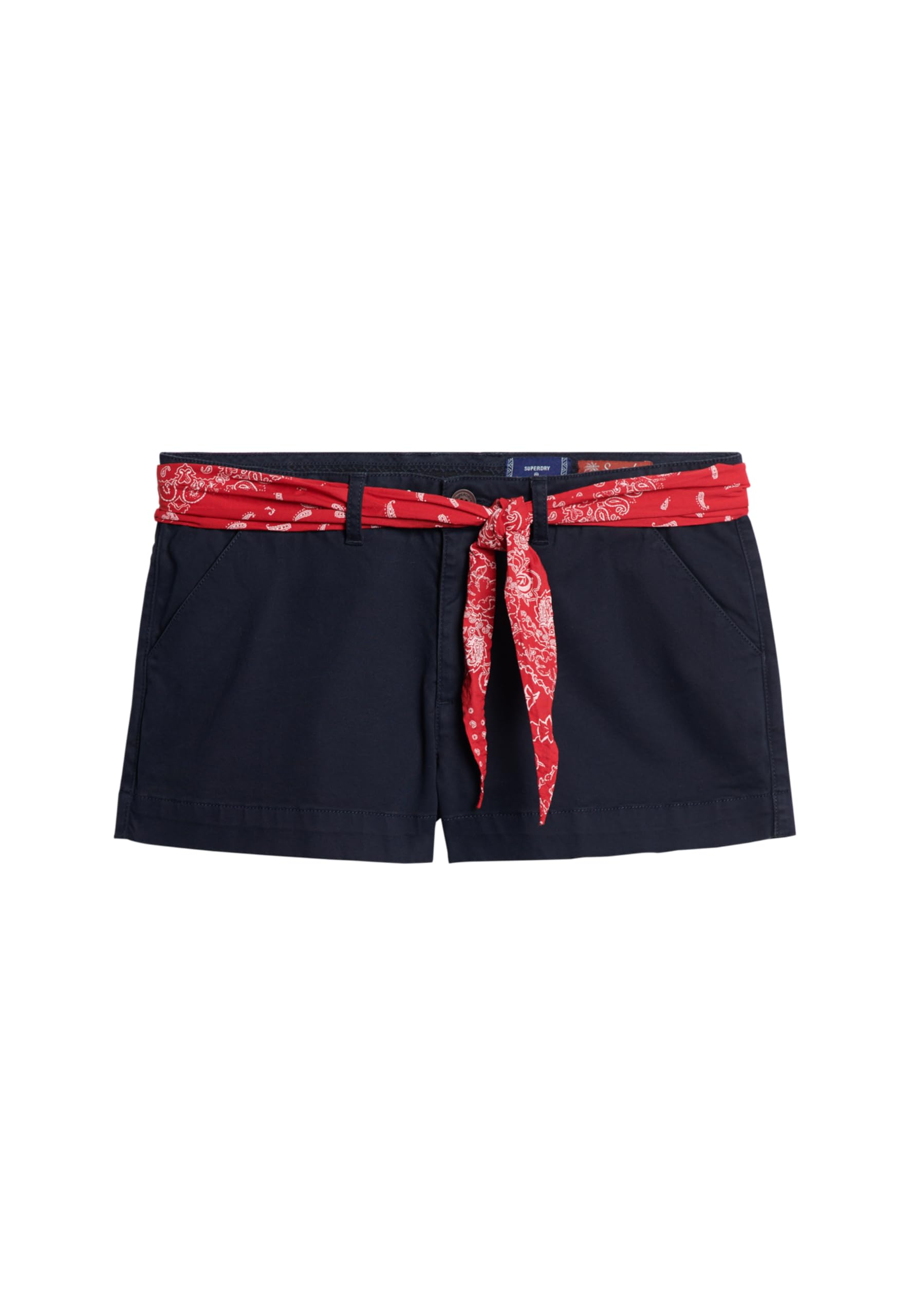 Superdry Women's Bleu Mini Chino Shorts