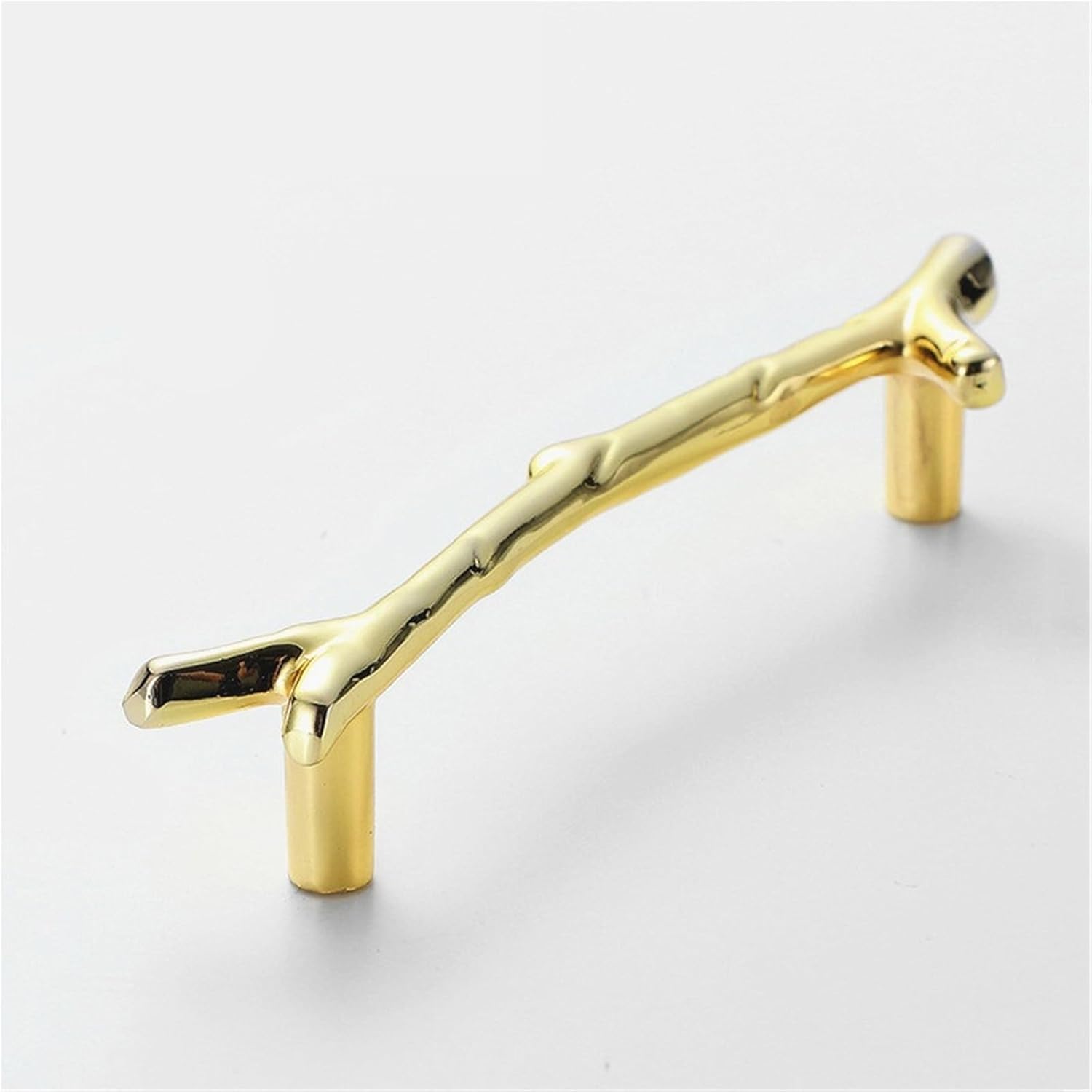 ブランチ家具ハンドル 96mm 128mm ブラック シルバー ブロンズ キッチンキャビネットハンドル 引き出しノブ ドア引き金具