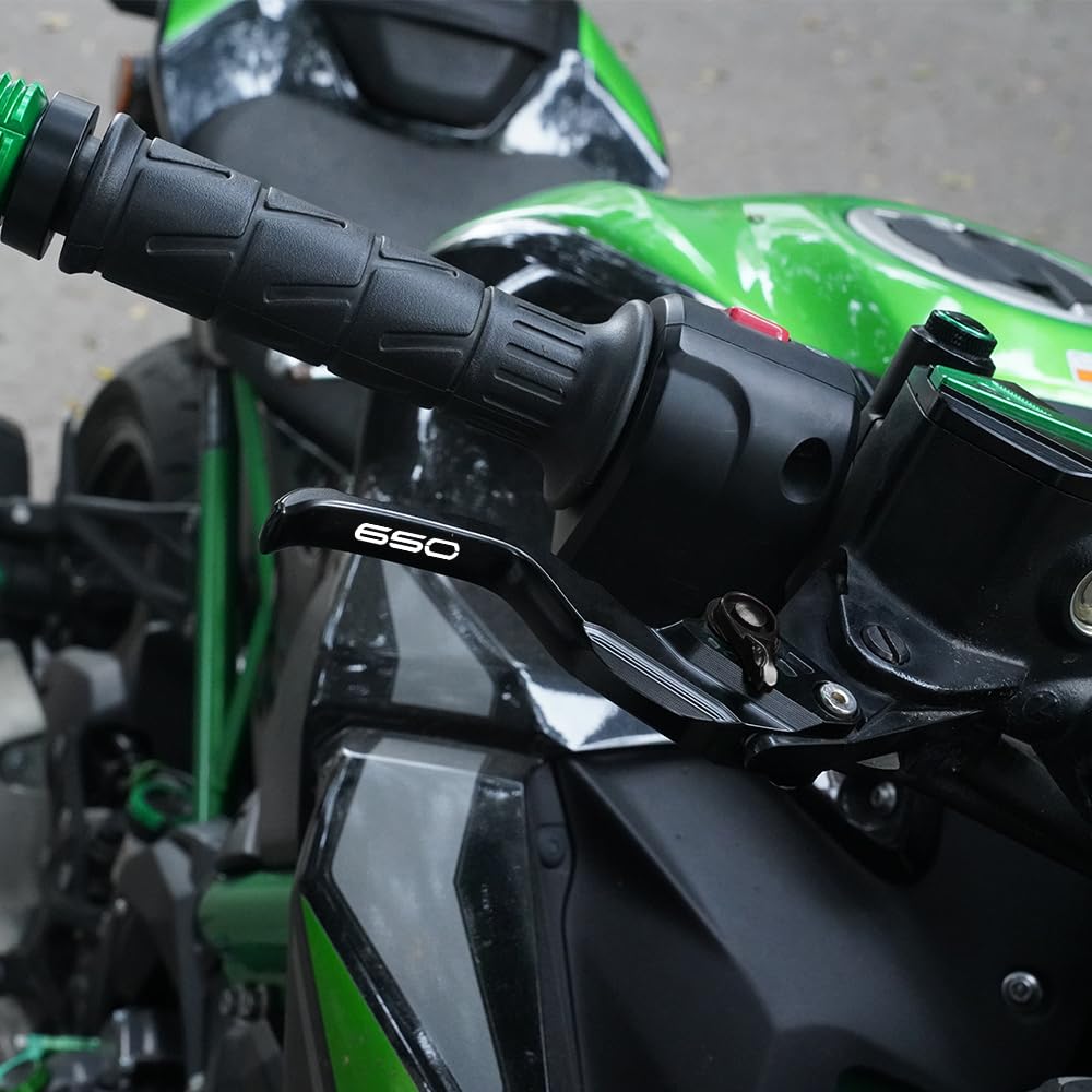 Fit Für Ninja650 KRT 650R Z650 RS EX650 KLE650 Motorrad CNC Kupplung Bremshebel Z 650 Z650RS Griff Bremshebel Bremskupplungshebel Ninja 650 (Schwarz)