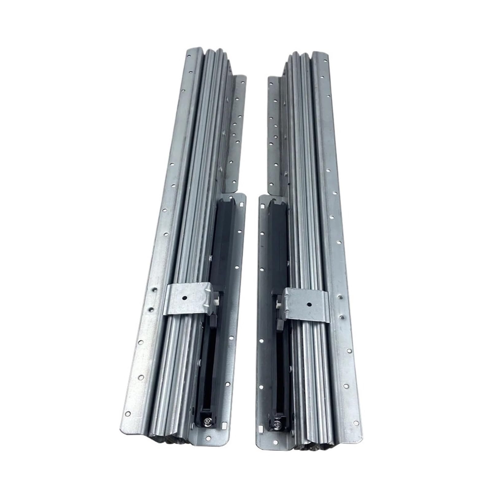 Drawer Slides，1pair Undermount Heavy Duty Slides Rail Bottom Mounted Full Extension Hidden Runners Ball Bearing 16 24 32 40 Inch(White,24inch(600-1450mm))(Black,24inch(600 1450mm))