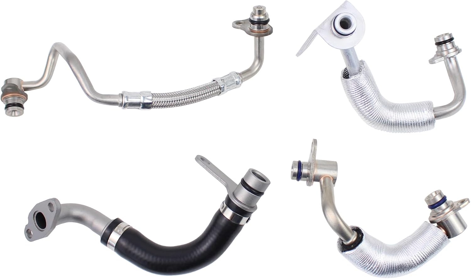 Turbo Coolant Water and Oil Inlet and Outlet Feed Pipe Line for BMW 228i 428i 2014-16, 320i 2013-16, 328i 2.0 528i Z4 2012-16, X1 2.0 2013-15, X3 2013-17, X4 2015-18, X5 2016-18 2.0