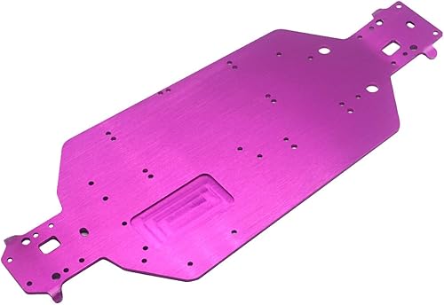Miniatura 2 de 04001 Placa de chasis de aluminio CNC repuesto para Redcat HSP 94111 94107 94118 1/10 RC Monster Truck Off Road Buggy (morado)
