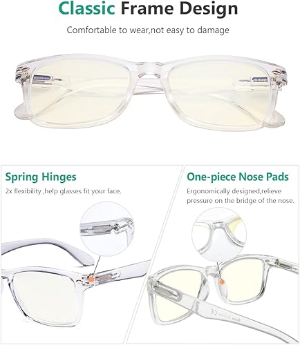 Miniatura 4 de Eyekepper Gafas de filtro de luz azul - Reducen la fatiga ocular - Marco transparente+0