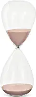 Ampulheta em Vidro - Rosa - 16x6,5x6,5cm - Mart
