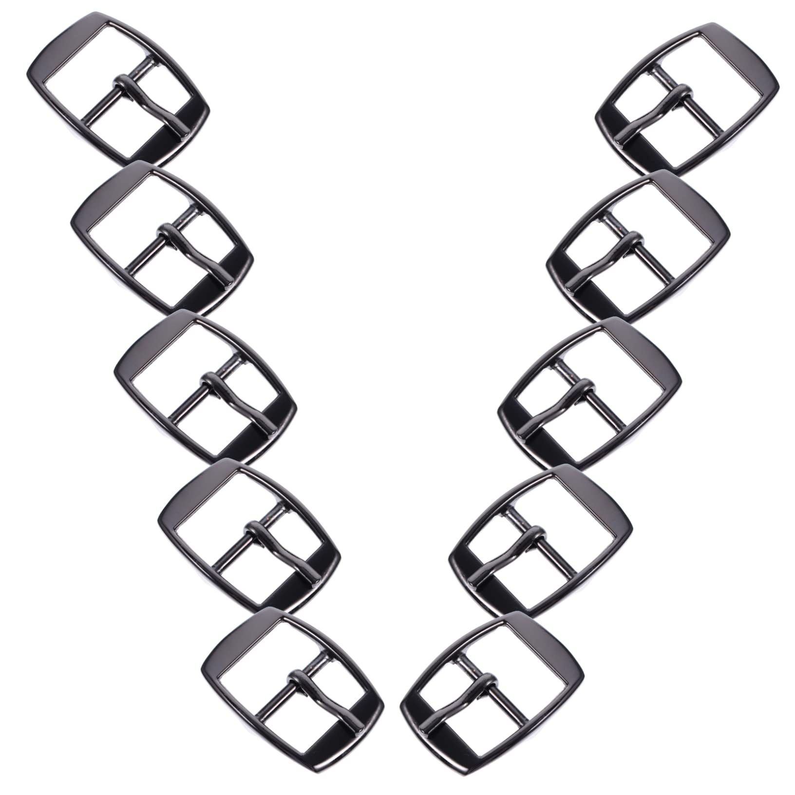 Operitacx 10 Pz Fibbia Della Cintura In Metallo Tri-Glide Fibbie Scorrevoli Hebillas Para Cinturones De Hombre Fibbia Di Ricambio Per Cintura Fibbie A Fibbia In Metallo Uomo Borse In